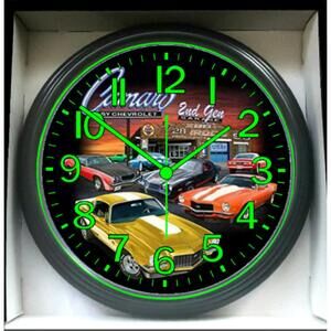 Glow in the Dark WallChevy Chevrolet Camaro Glow In The Dark Wall Clock New!